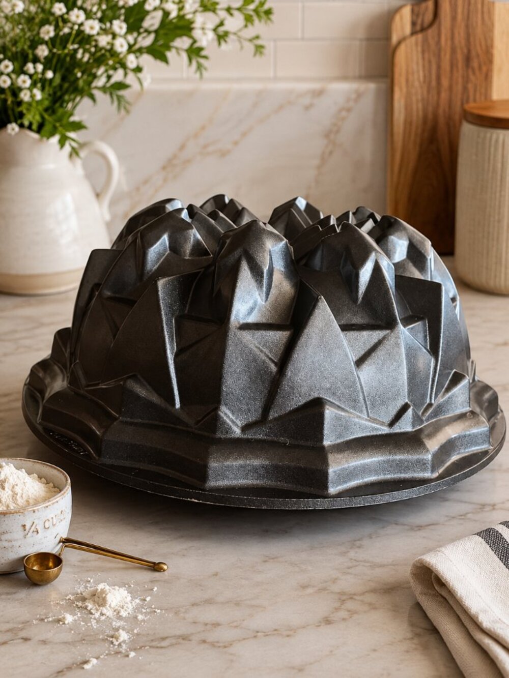 NORDIC WARE AMERICAN STAR BUNDT® PAN – GRAPHITE  RARE & DISCONTINUED, EXCELLENT